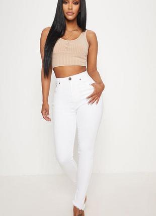 Джинси /білі/стильні /базові/plt