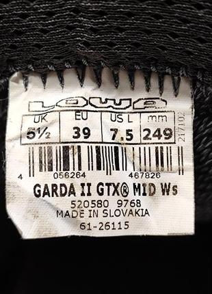 Черевики lowa garda gtx mid ws gore-tex6 фото