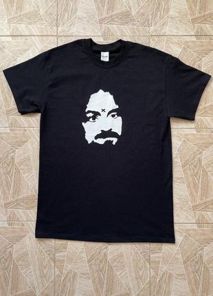 Мужская футболка rare vintage y2k streetwear charles manson big logo face tee