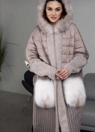 Пальто зимове альпака2 фото