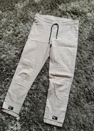 Літні бежеві штани m розмір