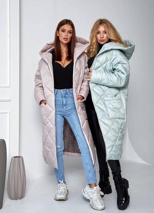 Пальто зима водовідштовхувальна тканина пальто зимнее с глубокими карманами водоотталкивающая ткань6 фото