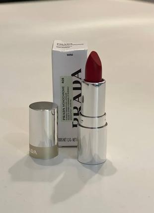 Prada lipstick #28 прада помада червона. акція 1+1=3