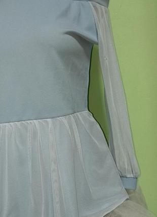 Женская нарядная блуза с сеточкой3 фото