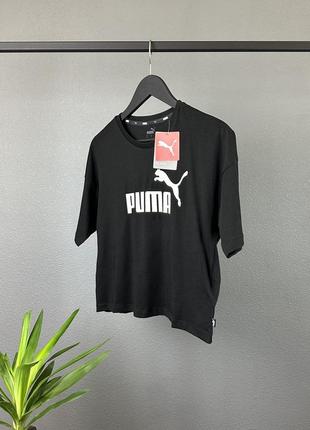 Женская кроп футболка puma оригинал из свежих коллекций1 фото