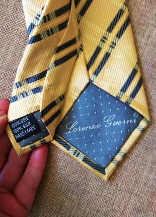 Італійський краватка lorenzo guerni з натурального шовку.6 фото