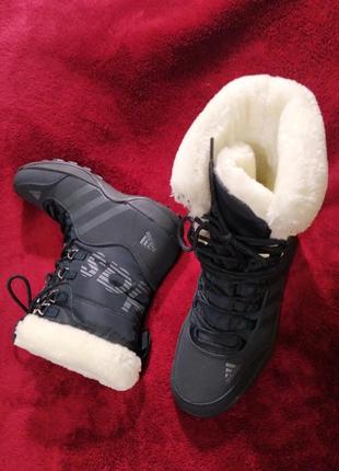 🤩👍качество!высокие зимние кроссовки, ботинки,дутики от бренда "adidas"2 фото