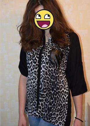 Стильная леопардовая блузка hause2 фото