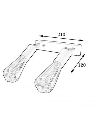 Светильник msk electric asket с поворотным механизмом nl 1222-2 w3 фото