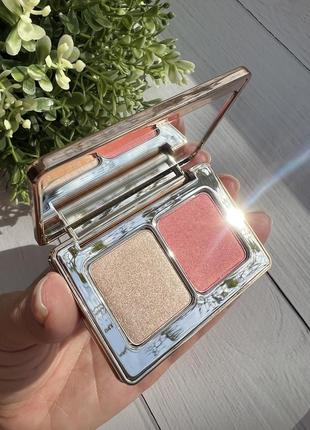 Natasha denona mini blush glow duo 🩷 палетка для обличчя : рум’яна + хайлайтер3 фото