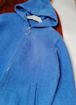 ⛔ кофта куртка пальто кардиган из шерсти альпака травка с капюшоном глубокие карманы кофта куртка10 фото