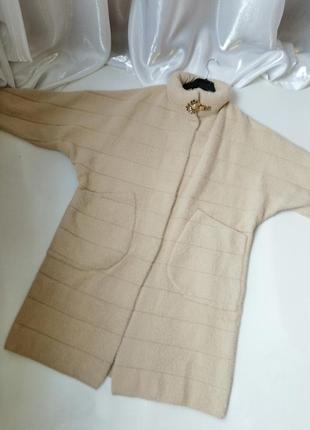 ⛔ шикарное пальто кардиган  кофта из натуральной шерсти альпака нежное мягкое3 фото