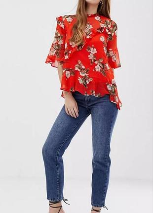 Красивая шифоновая блуза miss selfridge вьетнам этикетка