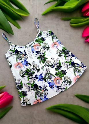 Красивая майка топ miss selfridge цветы румыния этикетка