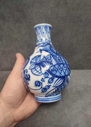 Советская фарфоровая ваза для цвета ссср лфз гжель4 фото