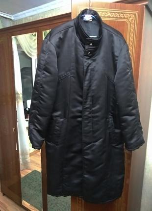 Супер стильное пальто пуховик с отливом1 фото