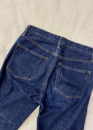 Темно синие прямые джинсы8 фото