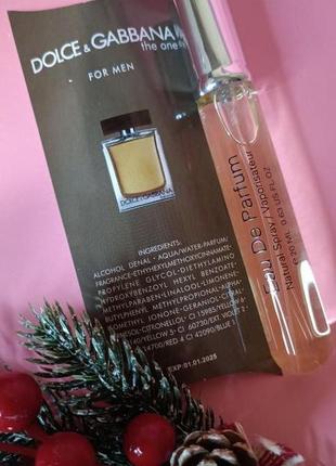 Dolce and gabbana the one for men edp 20ml тестер