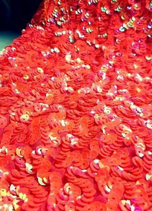 Неймовірне рожево-коралове плаття в паєтках, bik bok10 фото