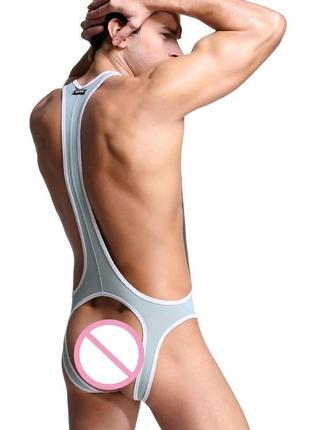 12-14 л-хл сексуальное мужское боди эротическое нижнее белье трико борцовка