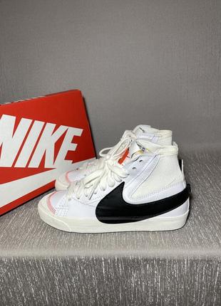 Шкіряні оригінальні кросівки nike blazer