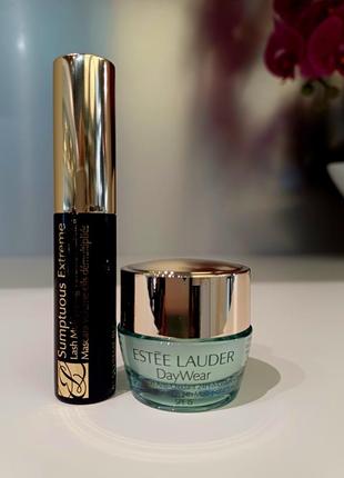 Estee lauder туш sumptuous extreme та крем для обличчя daywear
