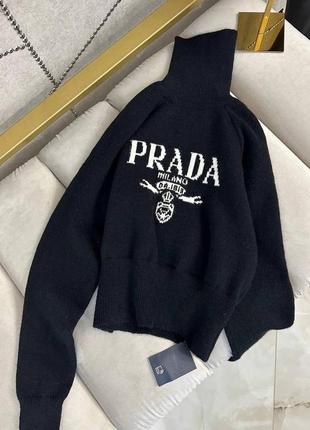 Укороченный свитер lux в стиле prada10 фото