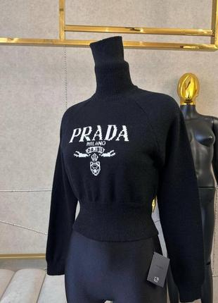 Укороченный свитер lux в стиле prada9 фото