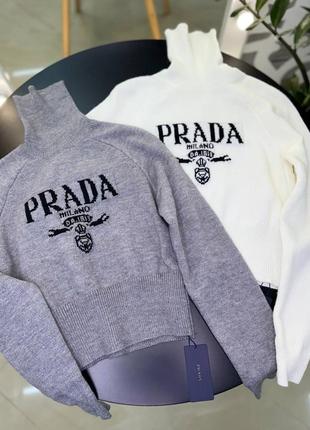 Укороченный свитер lux в стиле prada4 фото