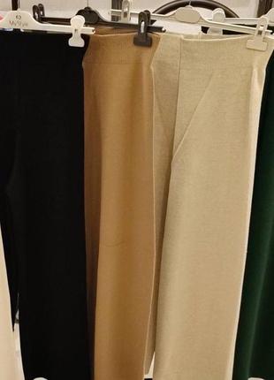 Жіночі штани палацо 😌 теплі штани 💗 жіночі базові штани 😌7 фото