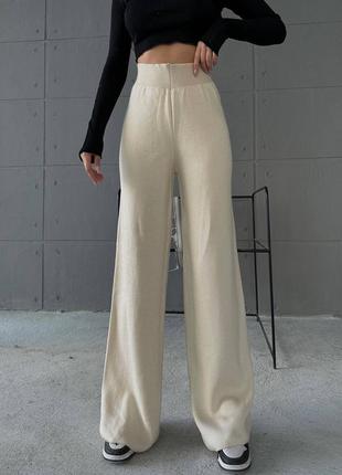 Женские брюки палаццо 😌 теплые брюки 💗 женские базовые брюки 😌1 фото