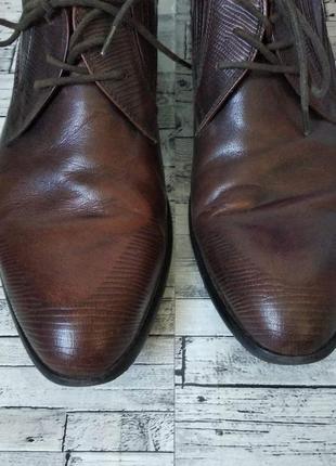 Мужские туфли chester коричневые4 фото