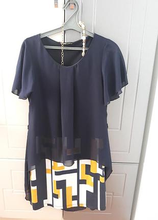 Платье синее