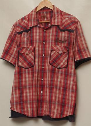 Soviet рр xl (xxl бирка) рубака дизайнерская ковбойка