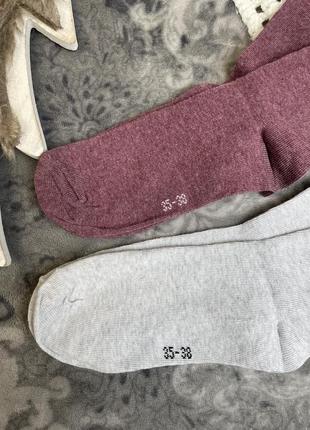 Якісні шкарпетки esmara німеччина 35 36 37 38 (39) lycra бордо сірі жіночі середні бавовна набір або поштучно2 фото