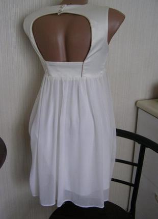 Asos платье белого цвета 34-размер3 фото