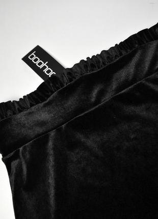Роскошная облегающая велюровая юбка миди3 фото