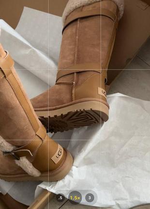 Ugg угги сапоги длинные ботинки с кожаной пряжкой3 фото