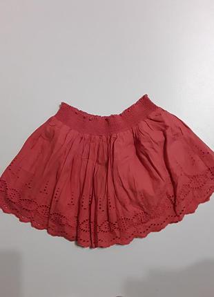 Фирменная легкая хлопковая юбка 12-13 лет