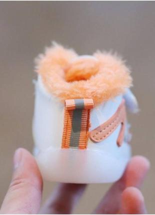 Ботинки детские зимние air оранжевые4 фото