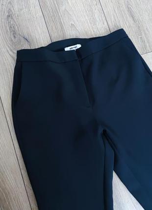 Женские черные брюки/ брюки с высокой посадкой, размер 46/м4 фото