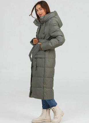 Пальто зимове жіноче lora duvetti 905, 46, 54 розмір6 фото