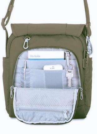 Практичная мужская сумка планшетка барсєтка ручна кладь через плечо антивор pacsafe metrosafe2 фото