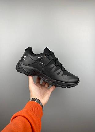 Мужские кроссовки salomon x ultra gore-tex black (термо)