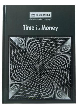 Канцелярська книга buromax times is money а4 у клітинку 96 аркушів сіра (bm.2400-109)