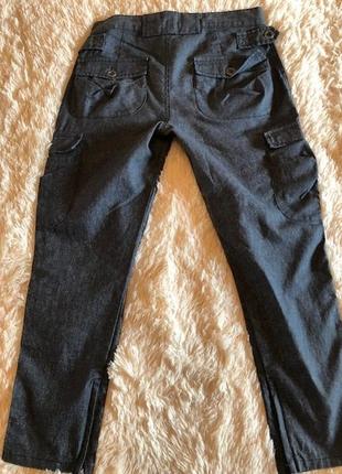 Брендовые льняные брюки карго bolongaro trevor, оригинал, эксклюзив, р-р s4 фото
