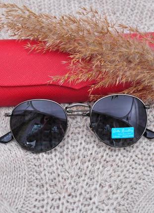 Фирменные солнцезащитные круглые очки rita bradley polarized окуляри4 фото