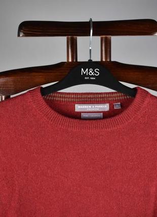 Warren parker premium женский кашемировый свитер 100% кашемир красный размер l xl2 фото