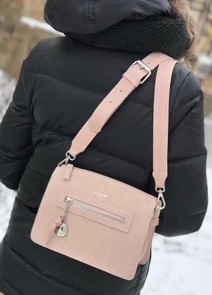 Сумка на довгій ручці cross-body сумочка трендова і стильна кроссбоди david jones