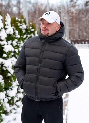 Куртка зимняя мужская пуховая с капюшоном теплая as as до -10*с бордовая пуховик мужской зимний с капюшоном4 фото